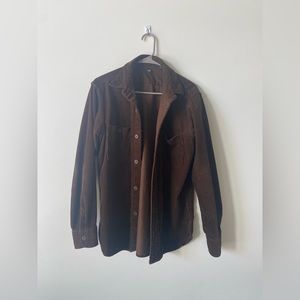 Uniqlo Courdoroy Brown Work Shirt / Shacket Size M Men’s